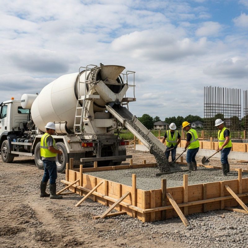 Local Concrete Mixing Service pros at work